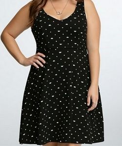 SOLD Torrid 3 Black Cat Skater Dress, EUC